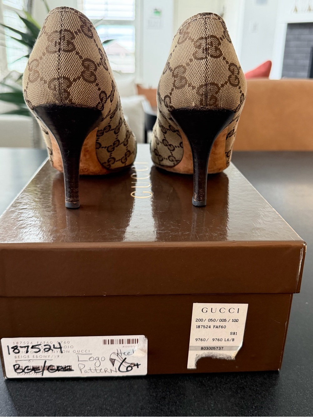 Gucci GG Canvas High-Heel Pumps
Authentic / size: 6,5 - Picture 5 of 9
